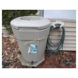 Rain water retention storage barrel