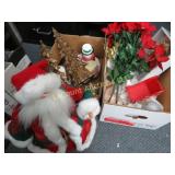 Santa figure holiday decor Gold Trees more