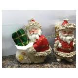 pair vintage Napco Spaghetti Santas great pieces!