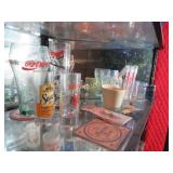 assorted bar beer coca cola collectibles