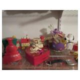 Assorted Peanuts lot watch figures train more