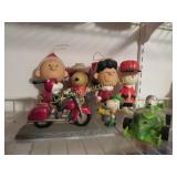 Peanuts figures motorcycle figure ornaments