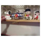Ceramic Peanuts lot Soap, Snoopy toothbrush