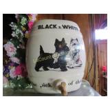 Ceramic White & Black dispenser great piece