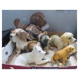 dog figure decor lot