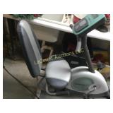 exercise bicycle in basement