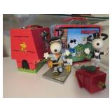 Snoopu PEanuts lunch boxes figures bubble light