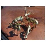 brass deer decor