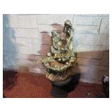 beautiful mermaid fountain statue