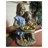 children statue garden statuary 24' h