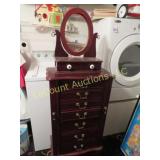 beautiful jewelry armoire drawers necklace hanging