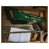 assorted saws utitlity knife meat saw