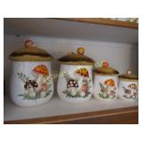 Vintage Mushroom Canister Sears Japan ceramic