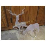 large glass deer reindeer beautiful