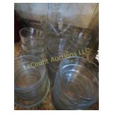nice glass bowl set anchor hocking assorted