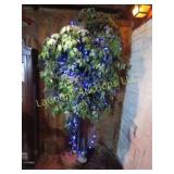 lighted artifical tree blue lights