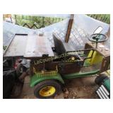 unique lawn tractor cart & trailer ride around in