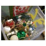 tote w beautiful Christmas ornaments decor bell