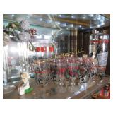 vintage barware glasses shaker great glasses