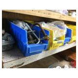all parts bins on the shelf w contents