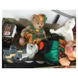 Halloween lot ceramic ghost candle house more