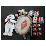 Coca cola lot bear tray bottles mugs more