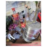 ice bucket assorted barware` Elvis figure