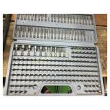 case with many assorted screw driver bits