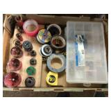 hole saws tapes divided containers