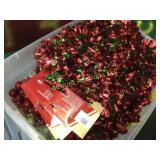 Christmas lot garland decor  tote w lid
