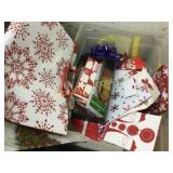 Holiday gift bag lot w lid