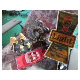 Old Style light model car art Playboy girls