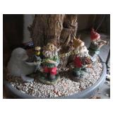 all garden figures gnomes seal