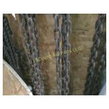 all chains on the wall some w hooks