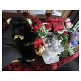 large bear holiday decor pillows bulbs