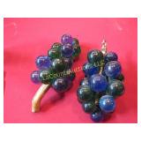 mid century lucite grapes decor
