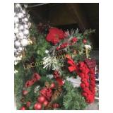 all haging greenery wreaths Christmas   silver
