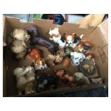 many dog figures assorted some older