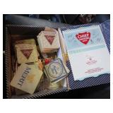 vintage beer coasters Chief oshkosh cardboard