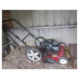 Push mower, as is untested but older greasy lookin