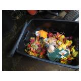 tote with halloween fall decor
