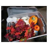 tote with halloween fall decor