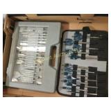 assorted drill bits