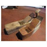 pair old wood planes