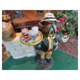 dog figure tray display decor w glasses 40' h