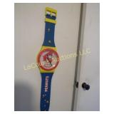 large vintage Snoopy watch wall clock 34'