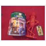 Planters Peanuts bank and tin