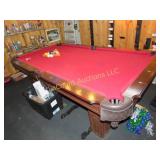 Sport Craft Pool table balls cue sticks