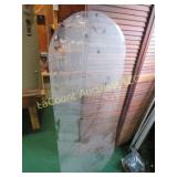 large oval piece glass great for table 20' x 54'