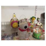 assorted Peanuts Snoopy lot figure snow globe